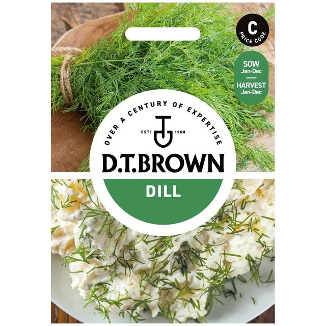 Mr Fothergills Seeds D.T. Brown Dill seeds 500 seeds, imported from the UK
