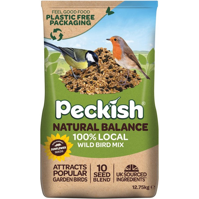 Peckish Natural Balance wild bird seed mix 12.75kg, imported from the UK