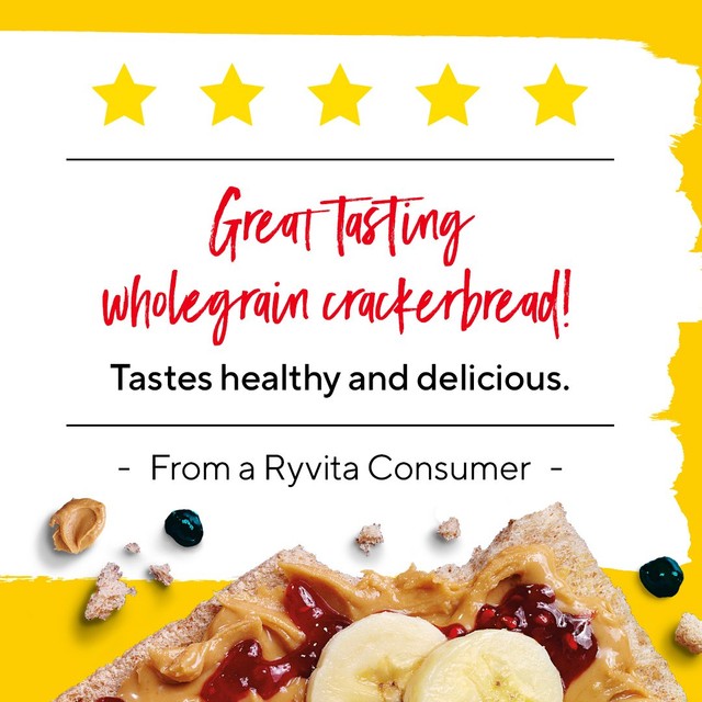 Ryvita Wholegrain Crackerbread 125g, imported from the UK