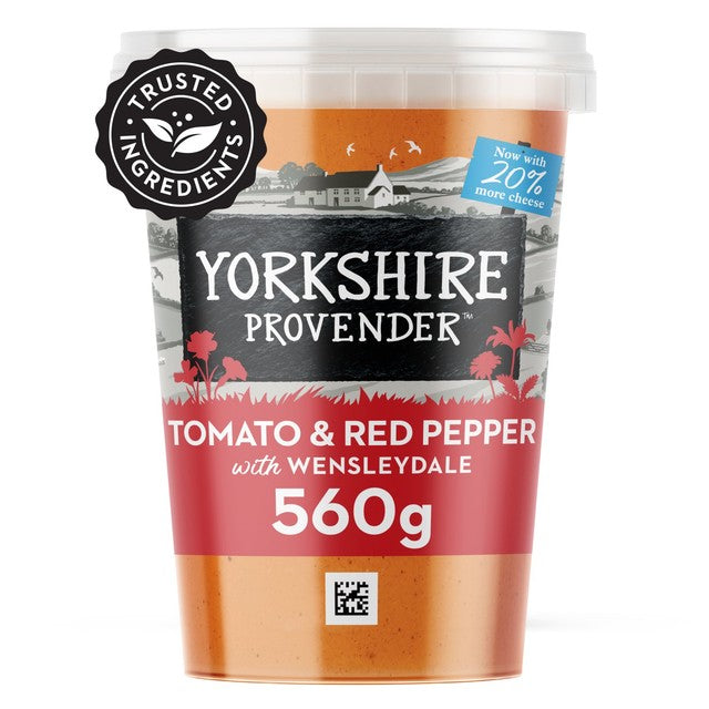 Yorkshire Provender Tomato and Red Pepper Soup with Wensleydale Cheese 560g (British brand)