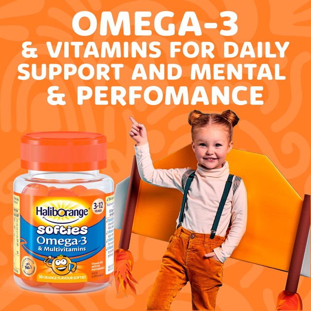 Haliborange kids softies orange vitamin gummies 60 gummies, UK version