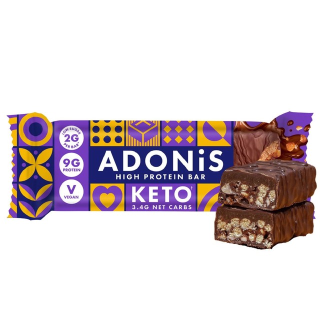 Adonis Double Choc Keto Protein Bar 45g - British product