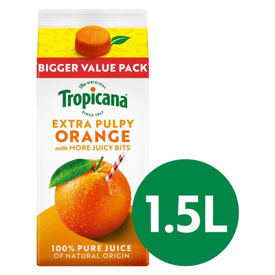 Tropicana Ren Appelsinjuice med ekstra saftige biter 1,5L