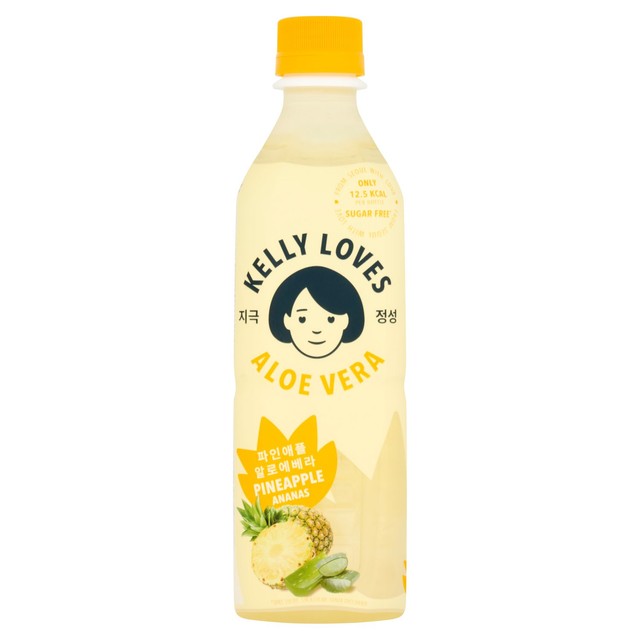 Kelly Loves aloe vera drink pineapple flavour 500ml, UK version