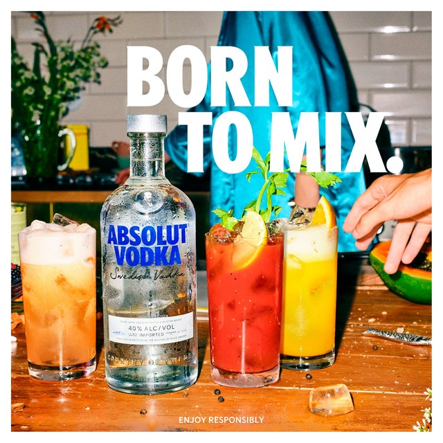 Absolut Blue Original Swedish Vodka 1L - British product