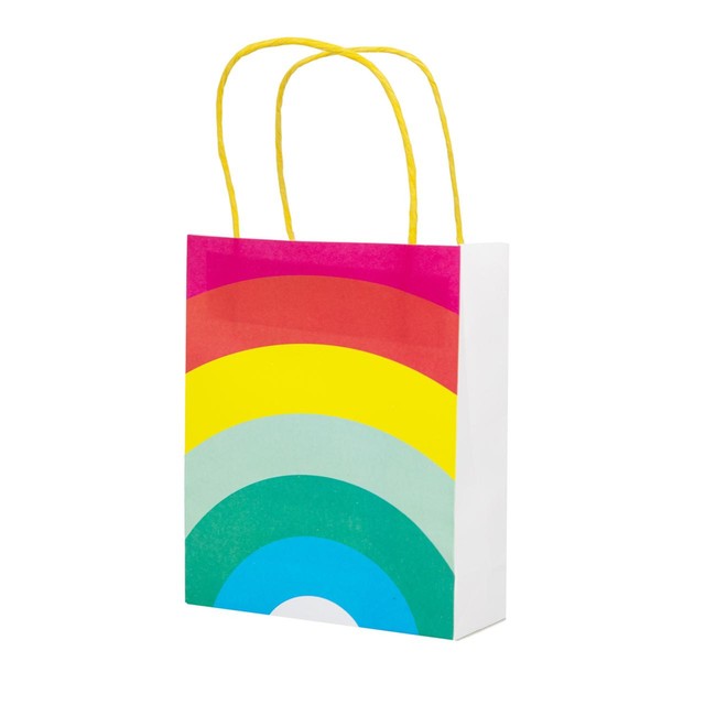 Talking Tables Rainbow Party Bags 8 Pack, imported from the UK