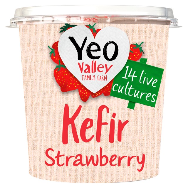 Yeo Valley organic kefir strawberry yoghurt 350g (British brand)