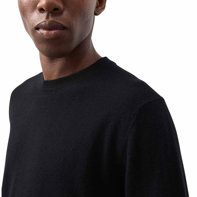 M&S Mens Autograph Pure Cashmere Crew Neck Jumper, XL, Black