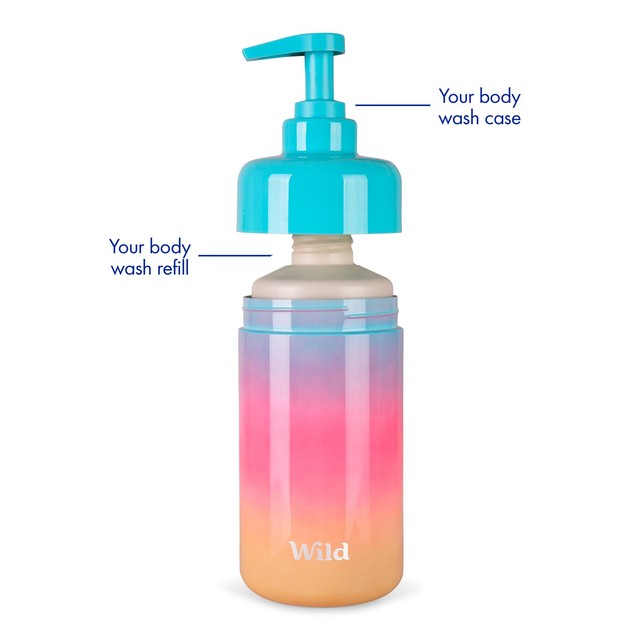 Wild body wash refill fresh cotton and sea salt 300ml (British brand)