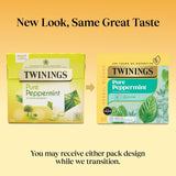 Twinings peppermint herbal tea (British brand)