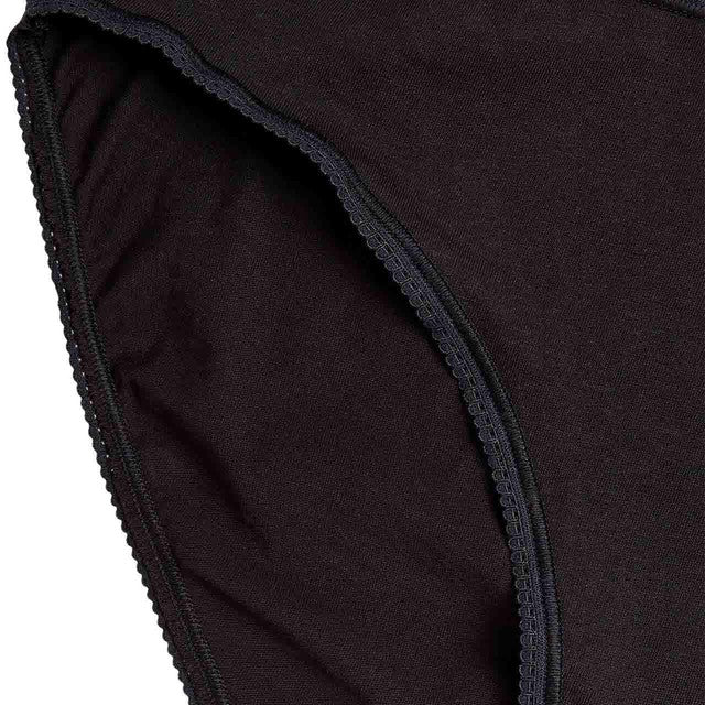 M&S pure cotton bikini knickers black size 14, imported from the UK