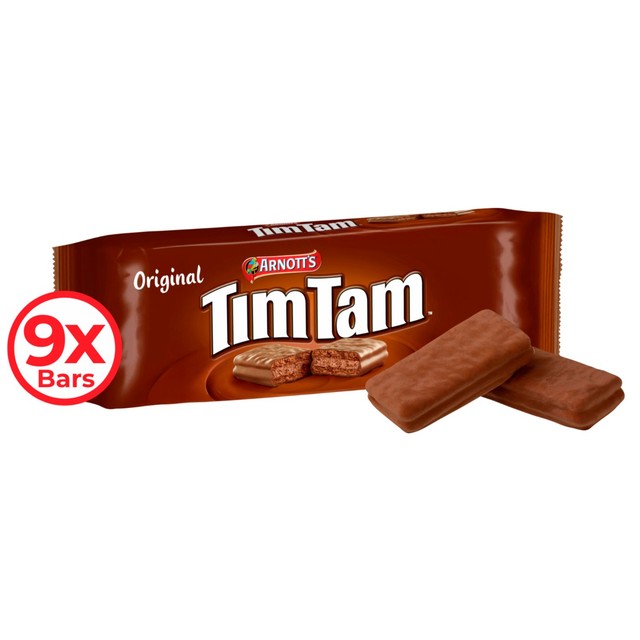 Tim Tam Original Chocolate Biscuit Bars 163g (British brand)