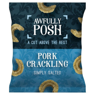 Awfully Posh Sea Salt Pork Crackling Snack 40g