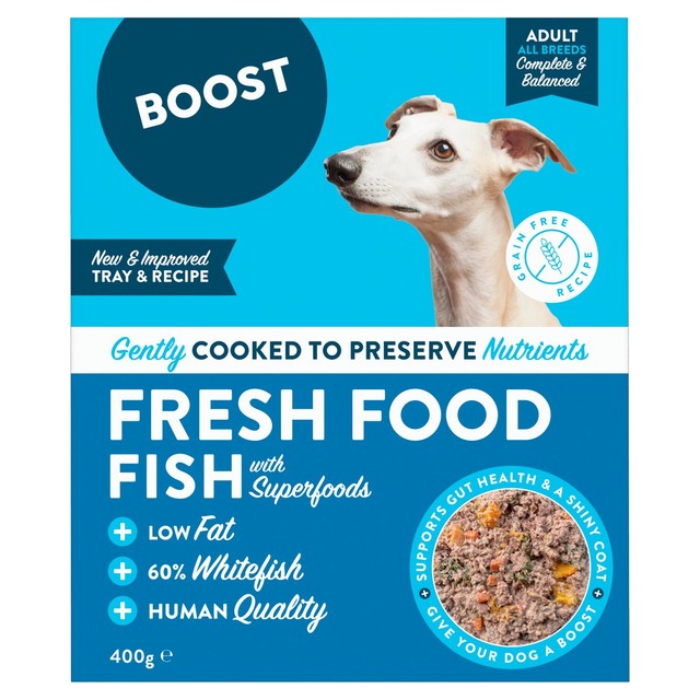 Boost Pet Fish Supper dog food 400g - British product