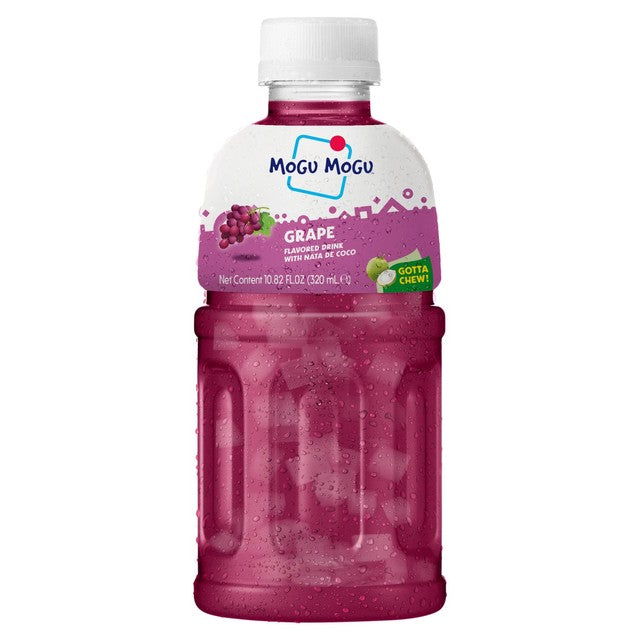 Mogu Mogu grape flavour drink 320ml, imported from the UK