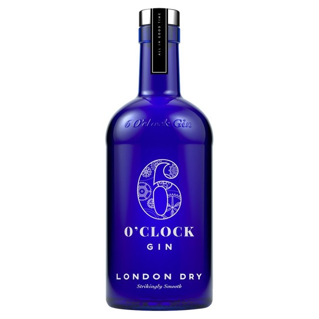 6 O'clock Gin London Dry 70cl, imported from the UK