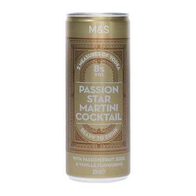 M&S Passion Star Martini Ready to Drink Cocktail 25cl