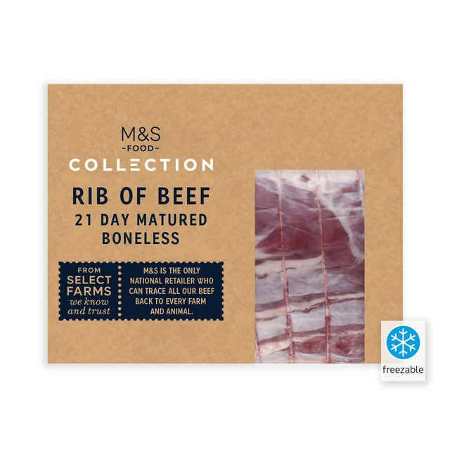 M&S British rib of beef roasting joint 1.6kg, imported from the UK