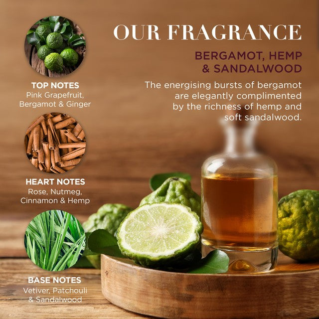 Baylis & Harding men's grooming gift set Bergamot Hemp Sandalwood 2 x 300ml - British product