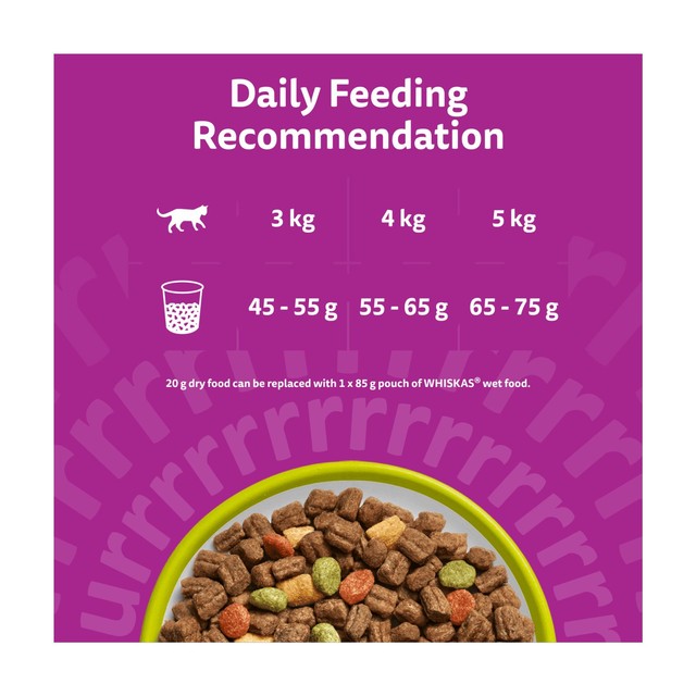 Whiskas dry cat food with lamb 1.9kg (British brand)