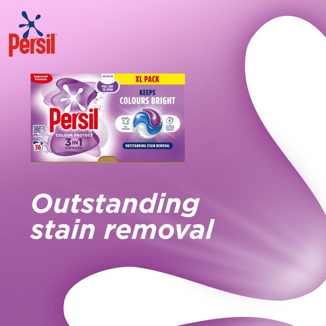 Persil Colour 3 in 1 laundry detergent capsules 36 washes, imported from the UK