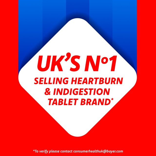 Rennie Sugar Free Tablets calcium carbonate antacid medicine pack of 24 - British product