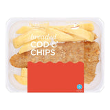 M&S breaded cod and chips 300g, imported from the UK