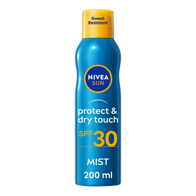 Nivea Sun Protect & Dry Touch SPF 30 Mist sunscreen spray 200ml, imported from the UK