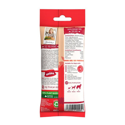 Bâtonnets dentaires Soopa Cranberry & Patate douce pour chien 100g