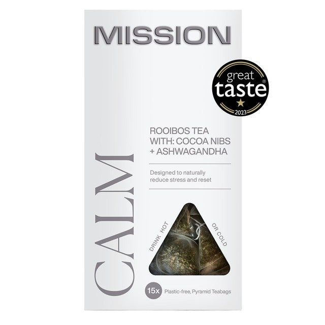 MISSION Calm Rooibos tea bags 15 pack, imported from the UK