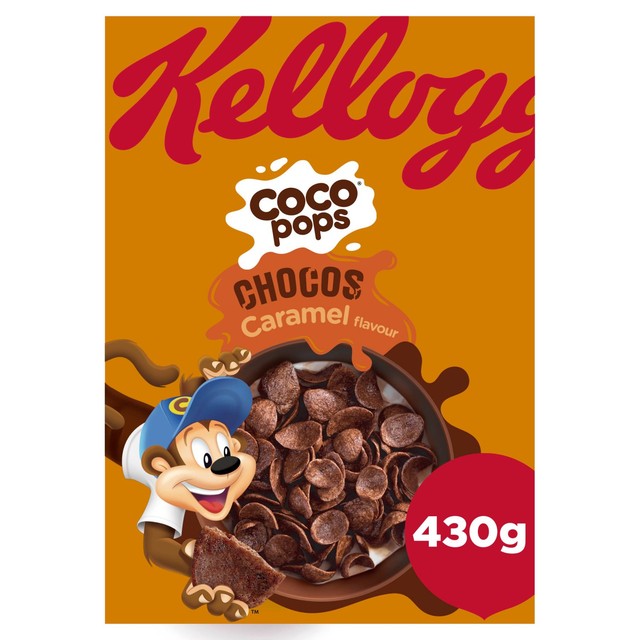 Kellogg's Coco Pops Caramel cereal 430g, UK version