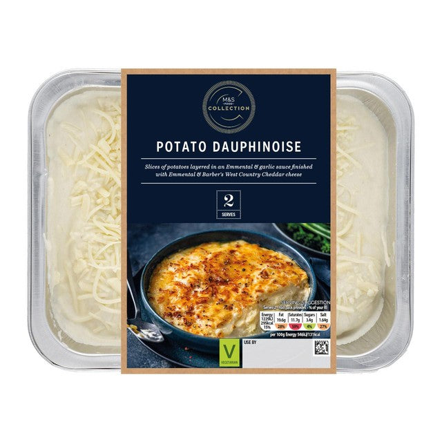 M&S potato gratin dauphinoise 450g, imported from the UK