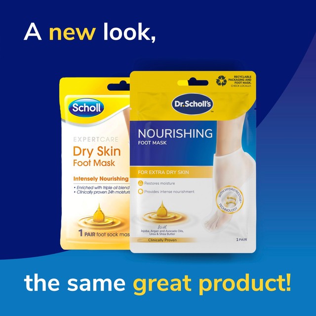 Scholl nourishing foot mask - British product