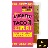 Gran Luchito citrus jalapeno carnitas taco recipe kit 270g, UK version