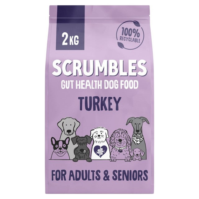 Scrumbles dry dog food turkey 2kg (British brand)