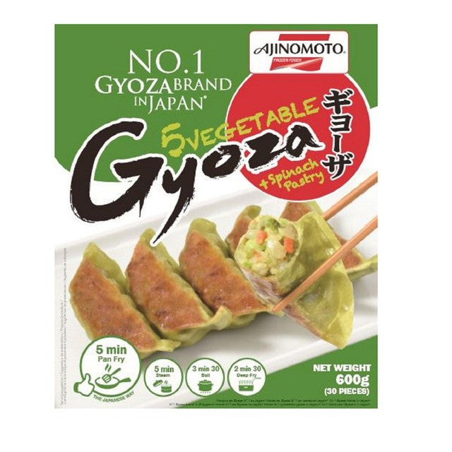 Ajinomoto frozen vegetable dumplings with spinach 600g - British product