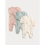 M&S girls woodland prints sleepsuits 2-3 years, imported from the UK