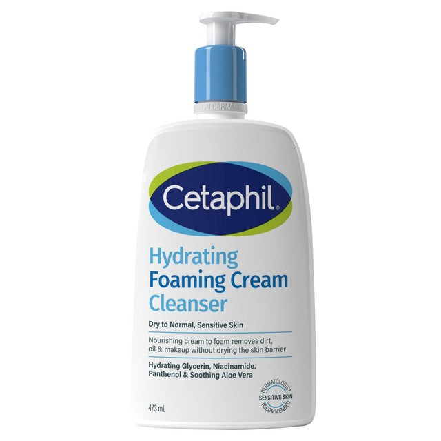 Cetaphil hydrating foaming cream cleanser 473ml - British product