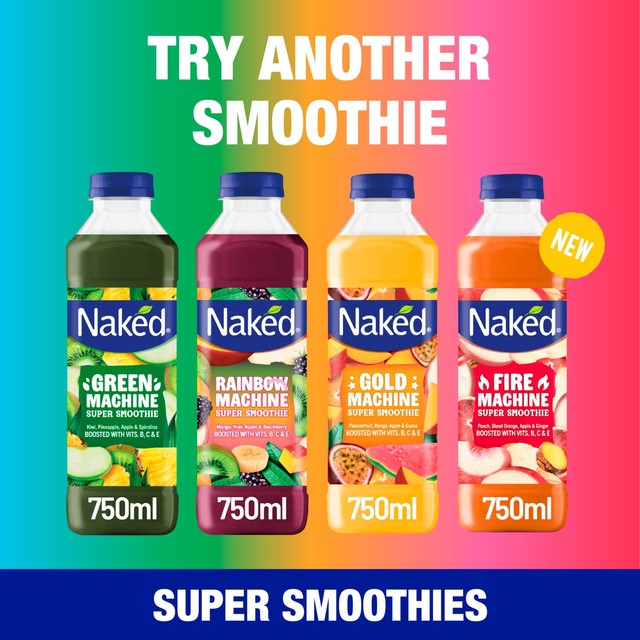 Naked Rainbow Machine Super Smoothie 750ml, imported from the UK