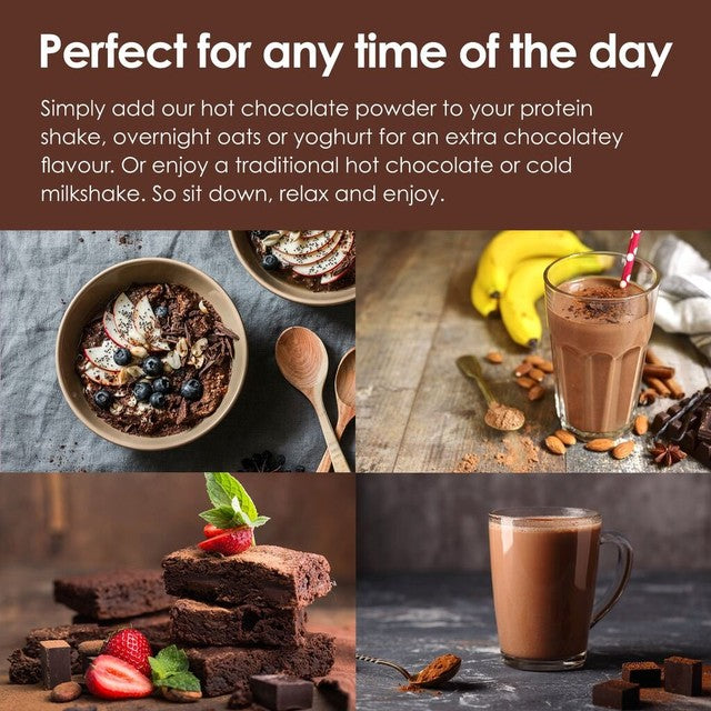 Options mint hot chocolate drink 220g, imported from the UK