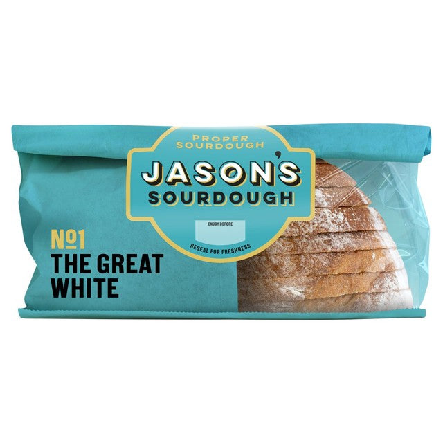 Jasons Great White sourdough bread 450g, UK version