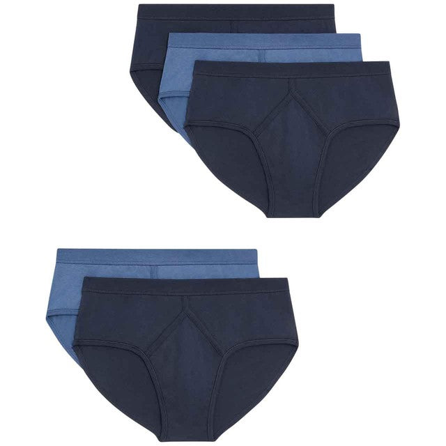 M&S men's cotton briefs Navy/Blue 2XL, imported from the UK
