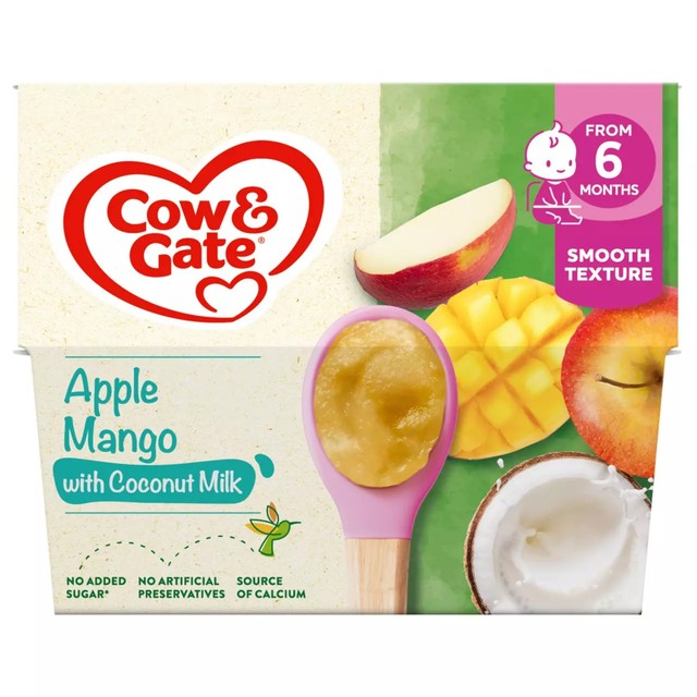 Cow & Gate Apple Mango baby food pot 95g - British product