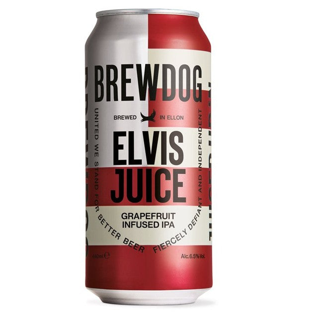BrewDog Elvis Juice grapefruit IPA 440ml, imported from the UK