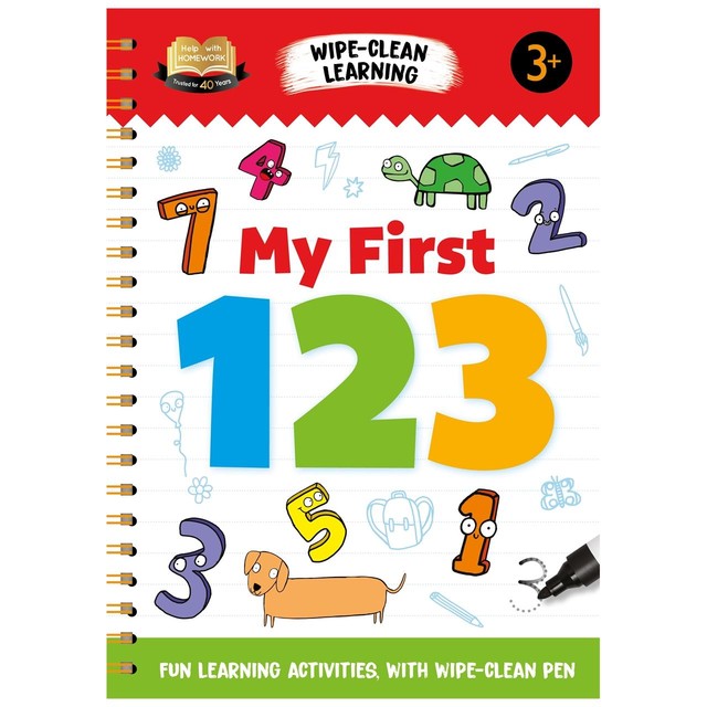 Igloo Books My First 123 Wipe-clean Activity Book 280mm x 200mm, UK version