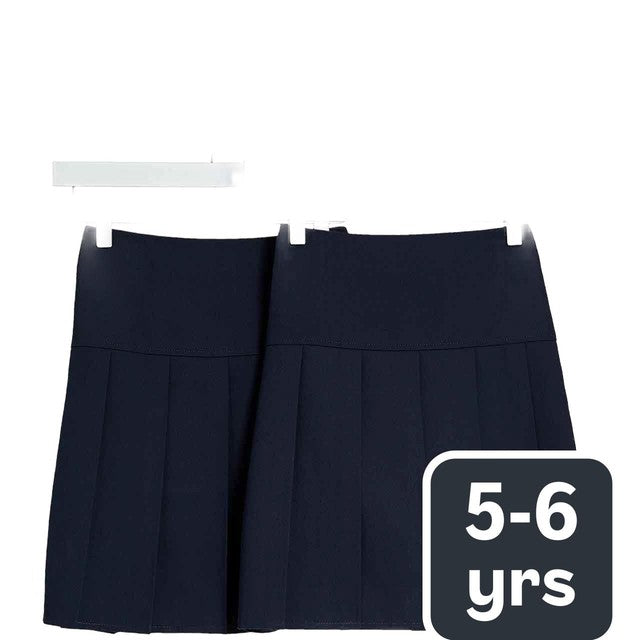 M&S pleated school skirt navy 5-6 years, imported from the UK