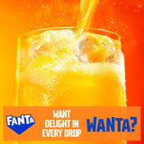Fanta orange soft drink 8 x 330ml cans - British product
