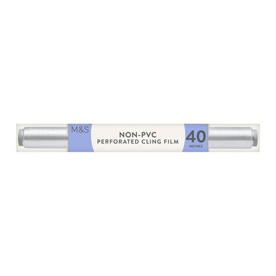 M&S Non PVC Perforated Cling Film Household Wrap 40m