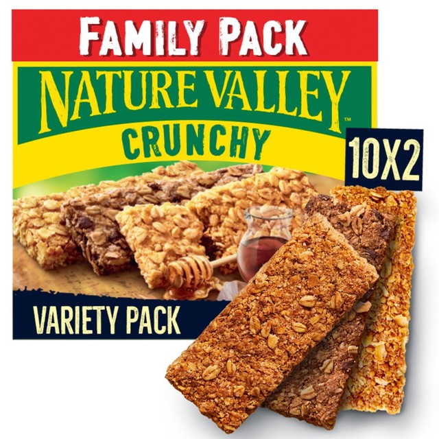 Nature Valley Crunchy Cereal Bars 10 x 42g, imported from the UK