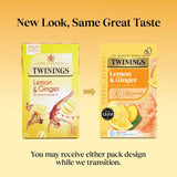 Twinings Lemon and Ginger Herbal Tea 20 Teabags (British brand)